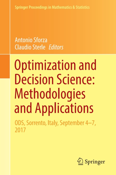 Cover image for book Optimization and Decision Science: Methodologies and Applications