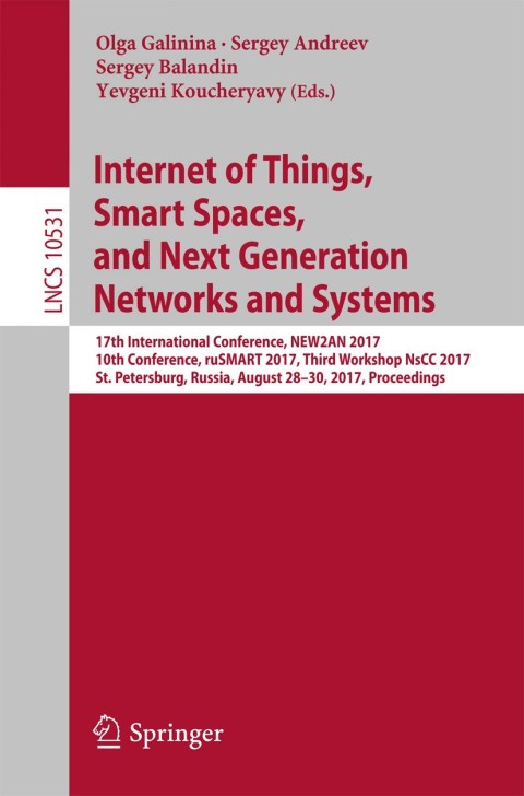 Cover image for book Internet of Things, Smart Spaces, and Next Generation Networks and Systems