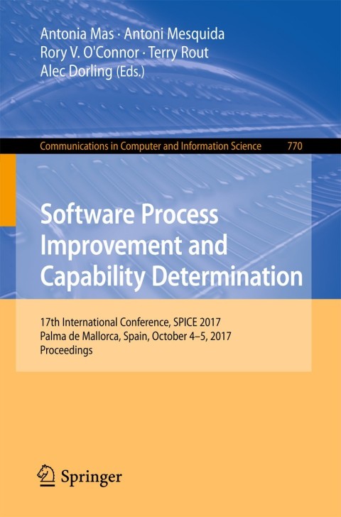 Cover image for book Software Process Improvement and Capability Determination