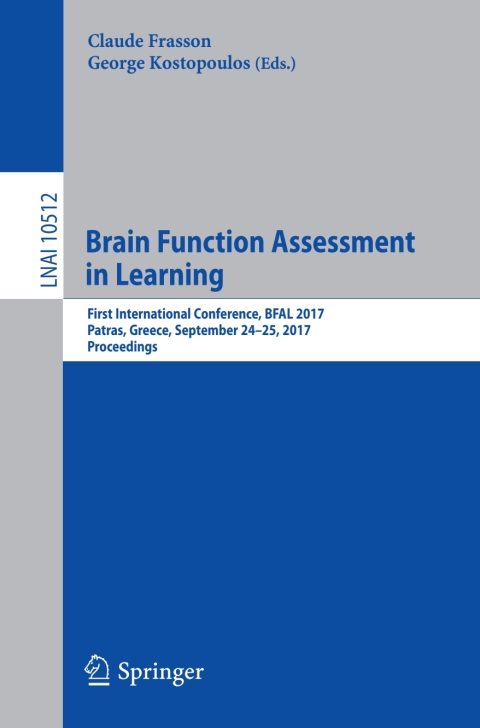 Cover image for book Brain Function Assessment in Learning