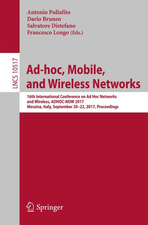 Cover image for book Ad-hoc, Mobile, and Wireless Networks