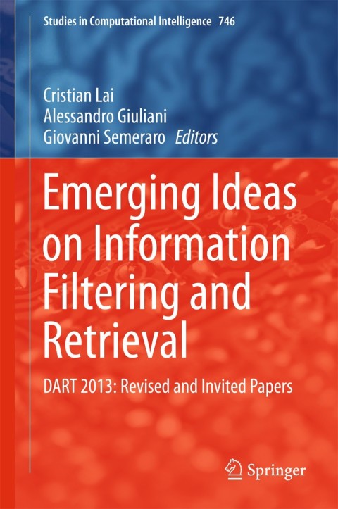 Cover image for book Emerging Ideas on Information Filtering and Retrieval