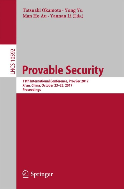 Cover image for book Provable Security