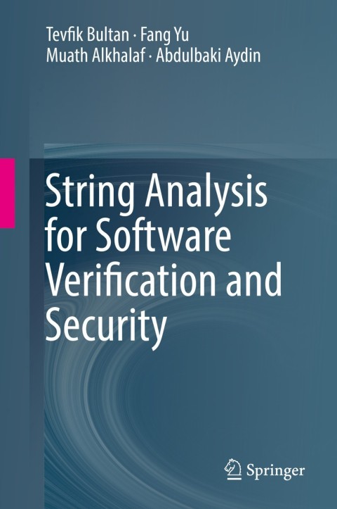 Cover image for book String Analysis for Software Verification and Security