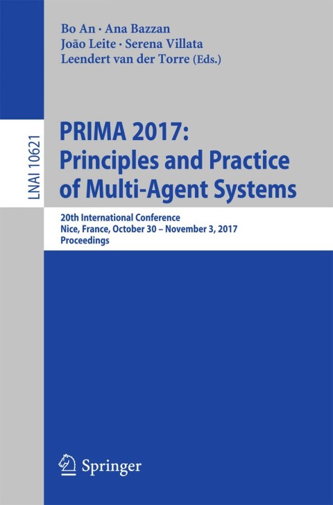 Cover image for book PRIMA 2017: Principles and Practice of Multi-Agent Systems