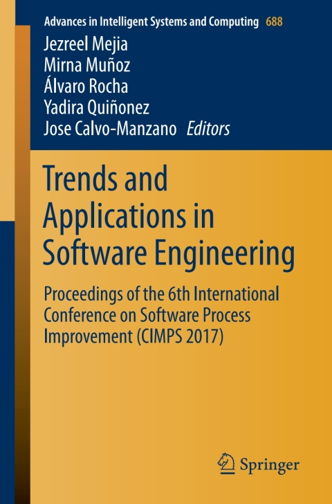 Cover image for book Trends and Applications in Software Engineering