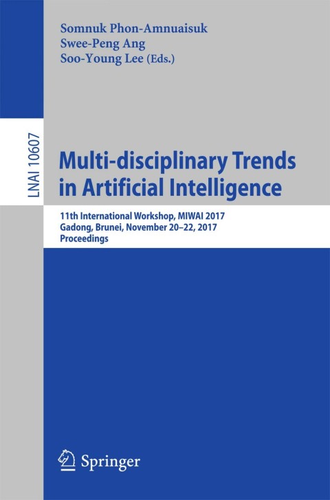 Cover image for book Multi-disciplinary Trends in Artificial Intelligence