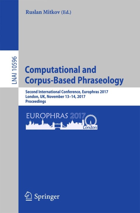 Cover image for book Computational and Corpus-Based Phraseology