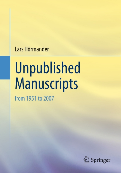 Cover image for book Unpublished Manuscripts