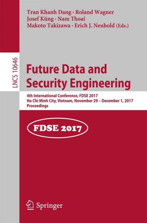 Cover image for book Future Data and Security Engineering