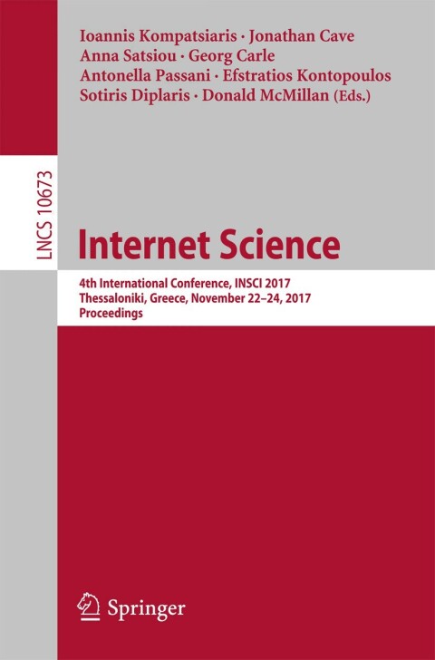 Cover image for book Internet Science