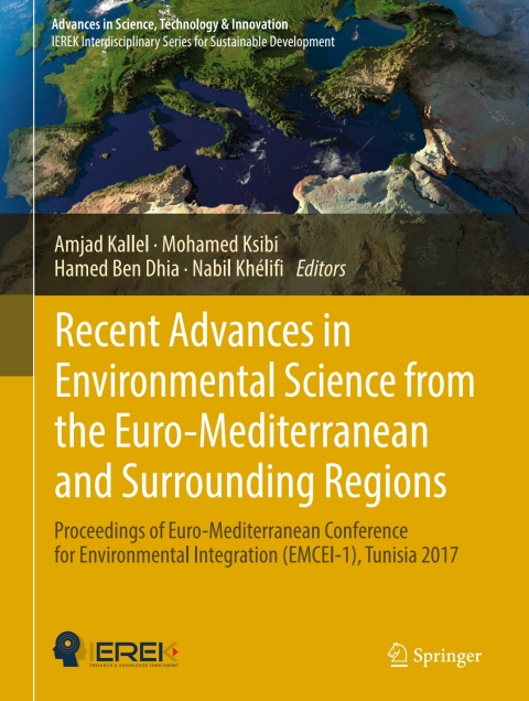 Cover image for book Recent Advances in Environmental Science from the Euro-Mediterranean and Surrounding Regions