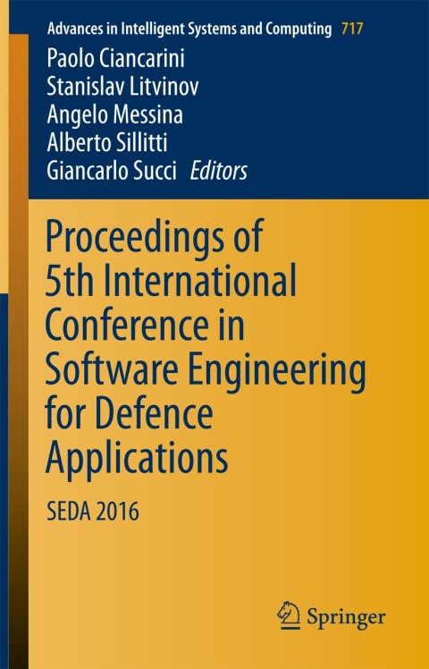 Cover image for book Proceedings of 5th International Conference in Software Engineering for Defence Applications