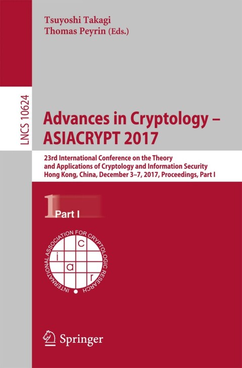 Cover image for book Advances in Cryptology – ASIACRYPT 2017