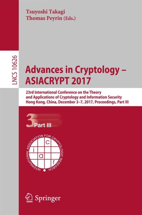 Cover image for book Advances in Cryptology – ASIACRYPT 2017