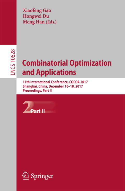 Cover image for book Combinatorial Optimization and Applications