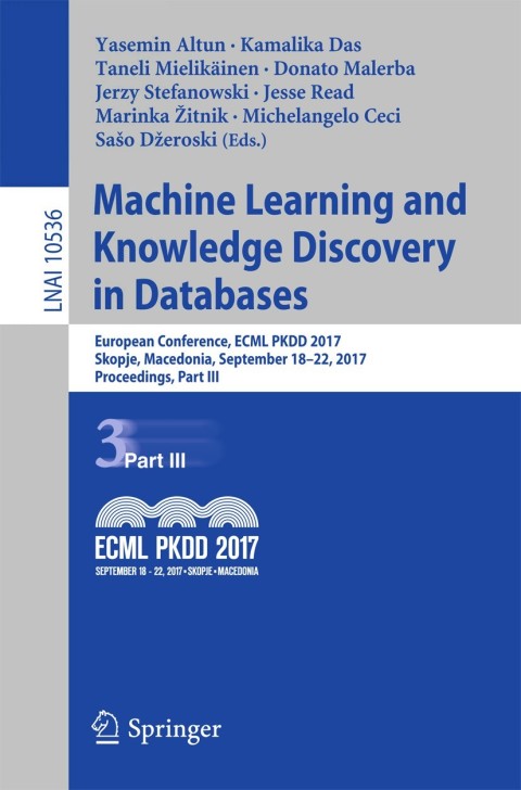 Cover image for book Machine Learning and Knowledge Discovery in Databases