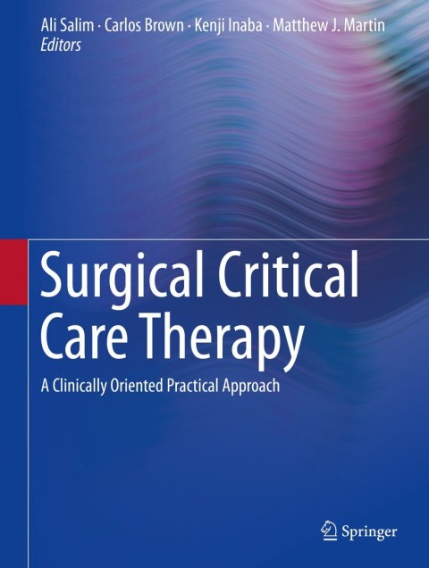 Cover image for book Surgical Critical Care Therapy