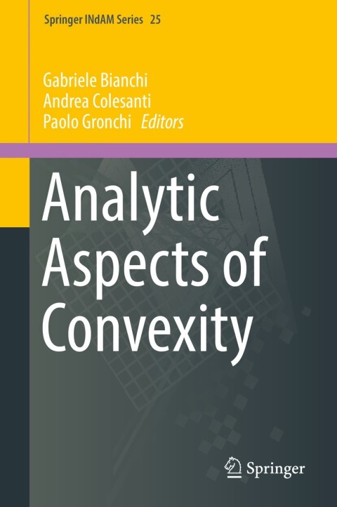 Cover image for book Analytic Aspects of Convexity