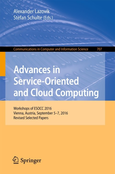 Cover image for book Advances in Service-Oriented and Cloud Computing