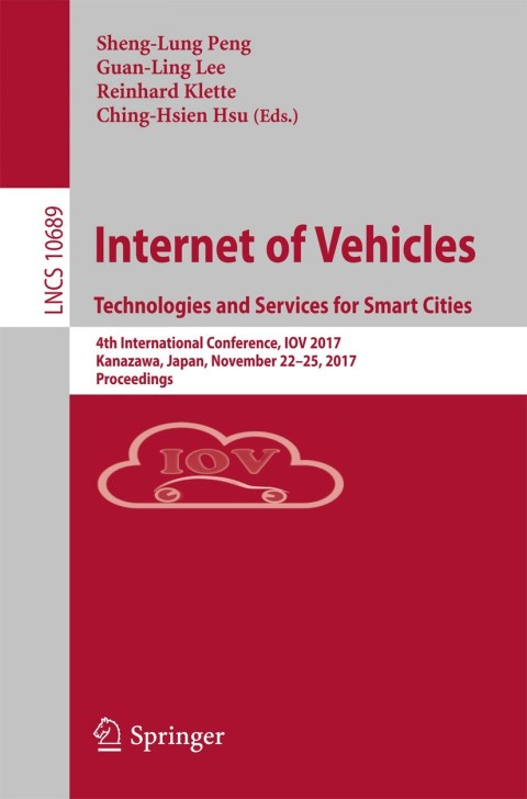 Cover image for book Internet of Vehicles. Technologies and Services for Smart Cities