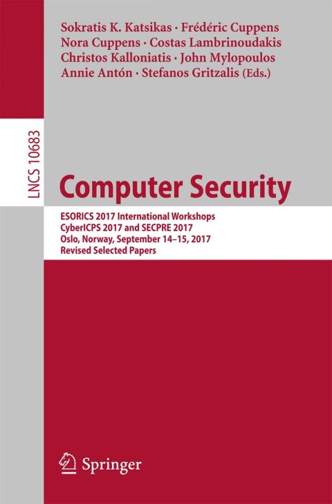 Cover image for book Computer Security