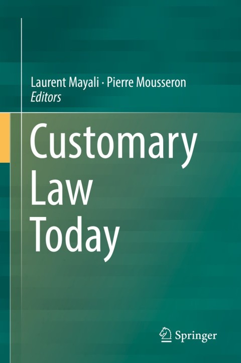 Cover image for book Customary Law Today
