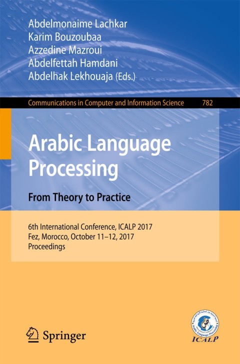 Cover image for book Arabic Language Processing: From Theory to Practice