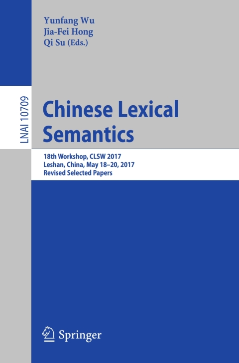 Cover image for book Chinese Lexical Semantics