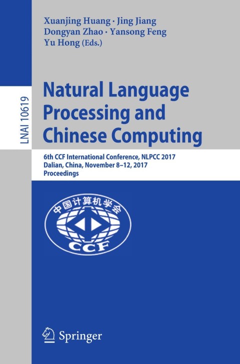 Cover image for book Natural Language Processing and Chinese Computing