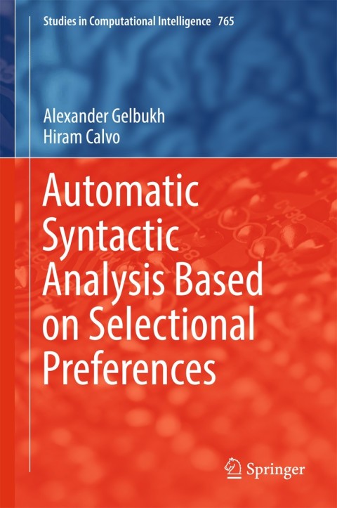 Cover image for book Automatic Syntactic Analysis Based on Selectional Preferences