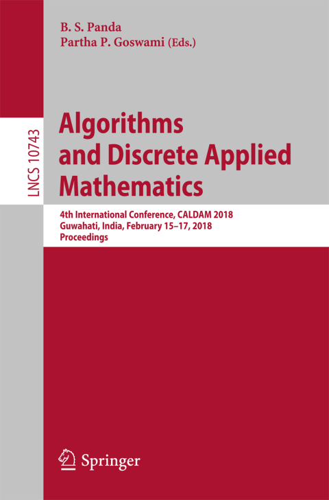 Cover image for book Algorithms and Discrete Applied Mathematics