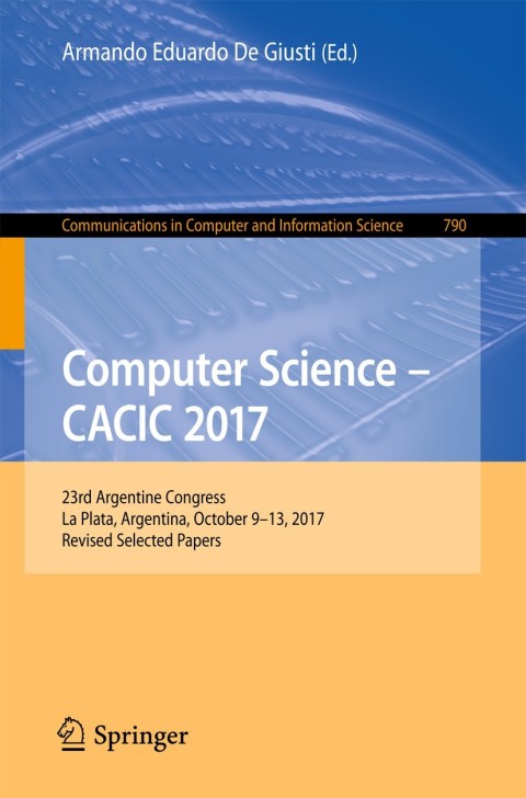 Cover image for book Computer Science – CACIC 2017