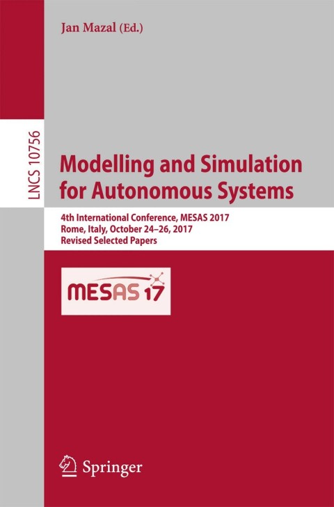 Cover image for book Modelling and Simulation for Autonomous Systems