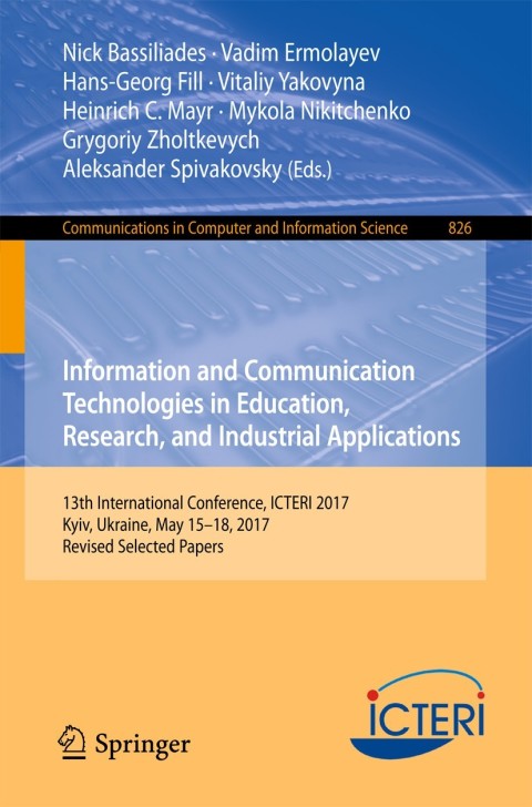 Cover image for book Information and Communication Technologies in Education, Research, and Industrial Applications