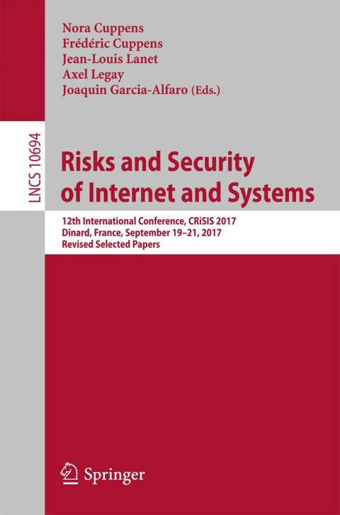 Cover image for book Risks and Security of Internet and Systems
