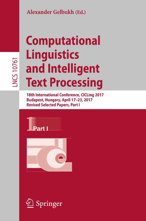 Cover image for book Computational Linguistics and Intelligent Text Processing