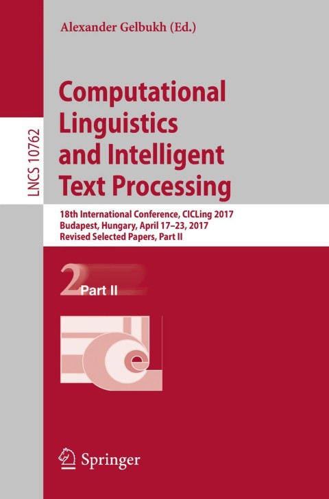 Cover image for book Computational Linguistics and Intelligent Text Processing
