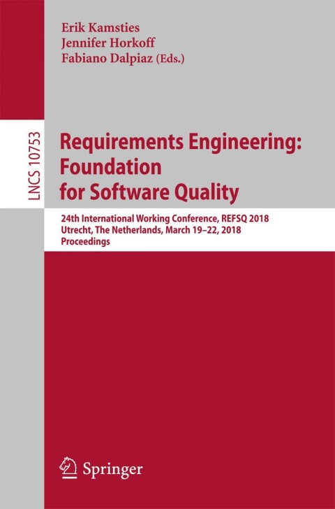 Cover image for book Requirements Engineering: Foundation for Software Quality