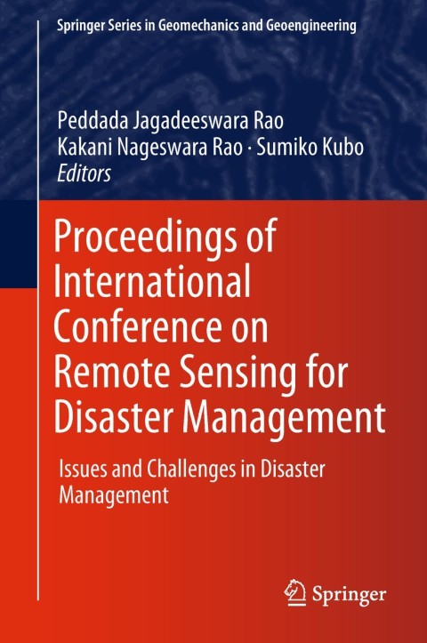Cover image for book Proceedings of International Conference on Remote Sensing for Disaster Management
