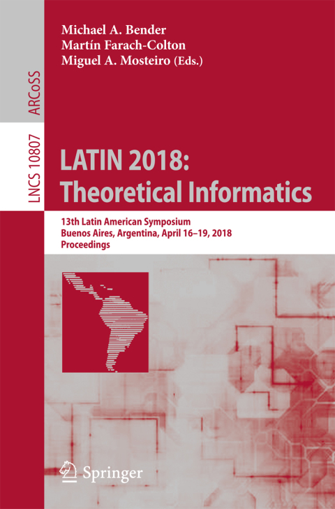 Cover image for book LATIN 2018: Theoretical Informatics