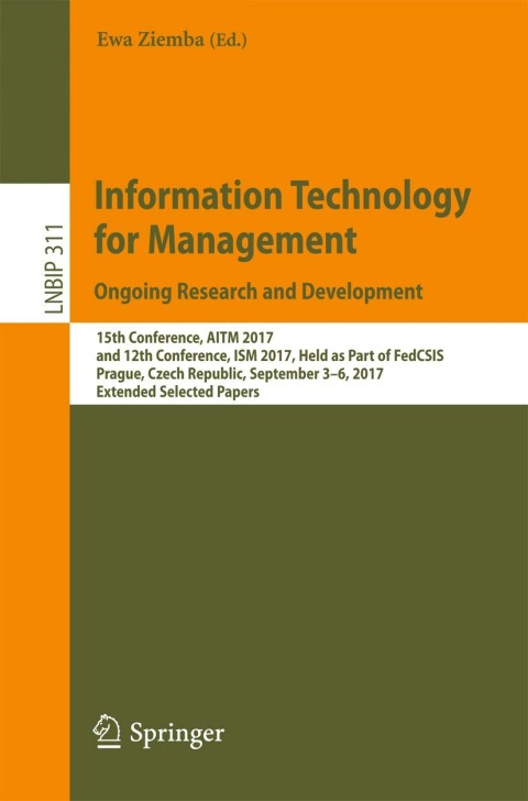 Cover image for book Information Technology for Management. Ongoing Research and Development