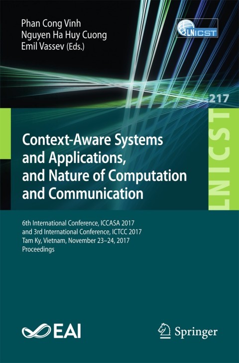 Cover image for book Context-Aware Systems and Applications, and Nature of Computation and Communication