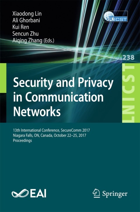 Cover image for book Security and Privacy in Communication Networks