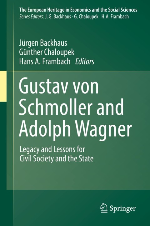 Cover image for book Gustav von Schmoller and Adolph Wagner