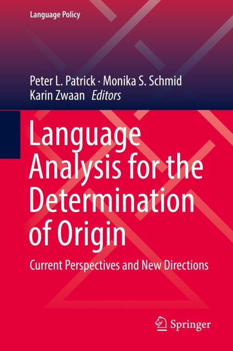 Cover image for book Language Analysis for the Determination of Origin