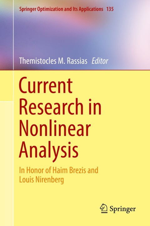 Cover image for book Current Research in Nonlinear Analysis