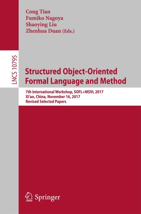 Cover image for book Structured Object-Oriented Formal Language and Method