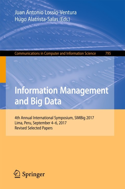 Cover image for book Information Management and Big Data