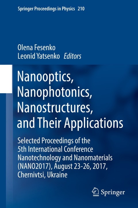 Cover image for book Nanooptics, Nanophotonics, Nanostructures, and Their Applications